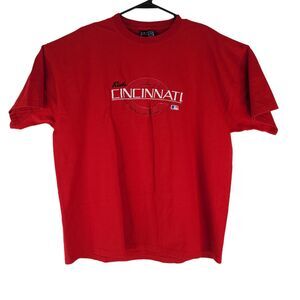 Vtg 90's Cincinnati Reds T-Shirt Mens XL Oversize Short Sleeve USA Made